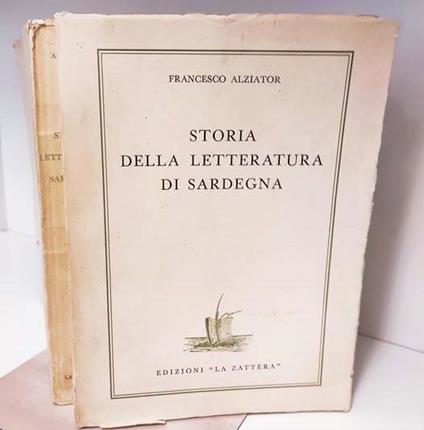 Storia della letteratura di Sardegna - Francesco Alziator - copertina