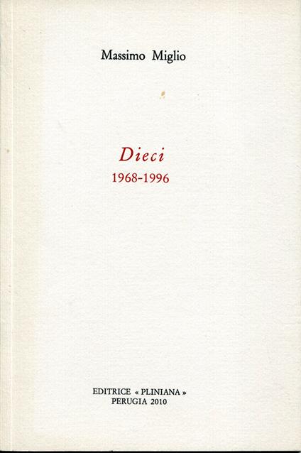 Dieci 1968-1996 - copertina
