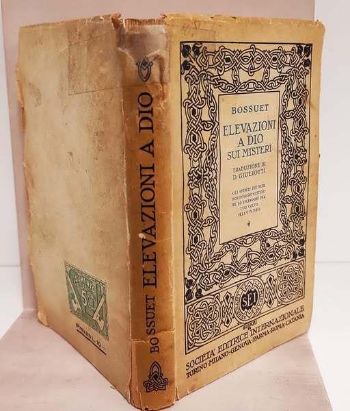 Elevazione a Dio sui misteri : Traduzione italiana [dal francese] di Domenico Giuliott - copertina