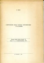 L' istituzione delle scuole universitarie in Altamura