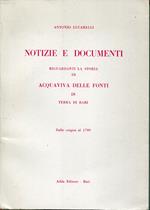 Notizie e documenti riguardanti la storia di Acquaviva delle Fonti in Terra di Bari : dalle origini al 1799
