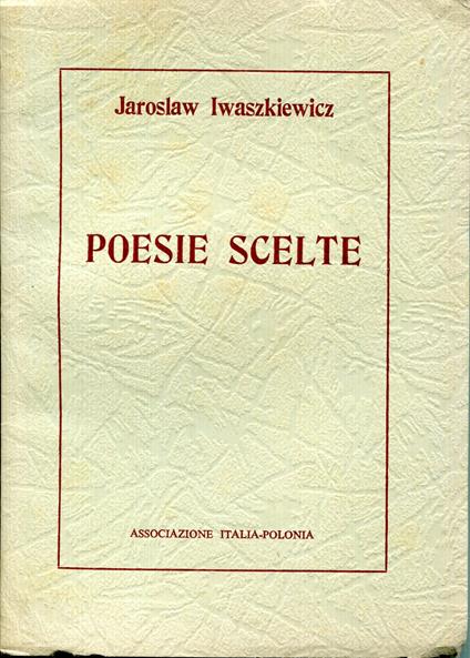 Poesie Scelte - Jaroslaw Iwaszkiewicz - copertina