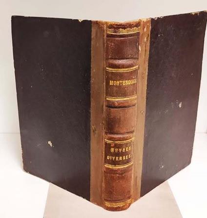 Oeuvres diverses de Montesquie - copertina