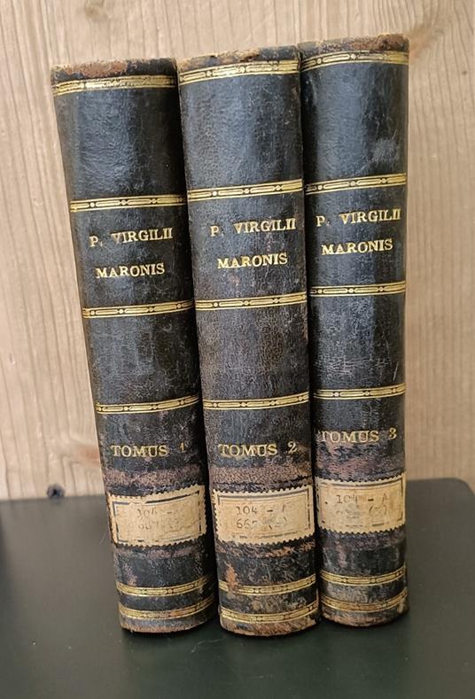 P. Virgilii Maronis opera interpretatione et notis illustravit Carolus Ruaeus jussu christianissimi Regis ad usum Serenissimi Delphini.Nova editio accurate recognita. Tomus Primus-Tertius - Publio Virgilio Marone - copertina