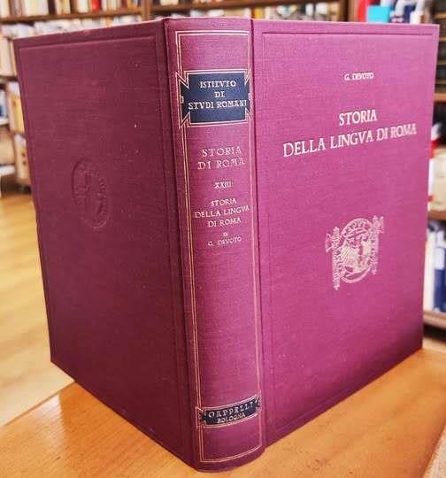 Storia della lingua di Roma - Giacomo Devoto - copertina