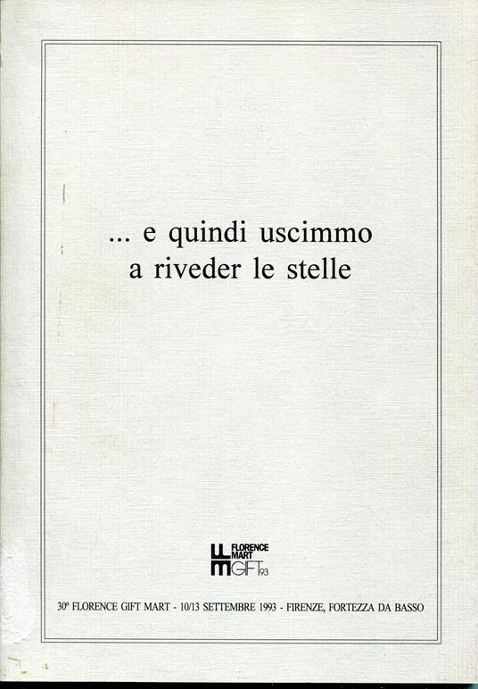 ... E quindi uscimmo a riveder le stelle - copertina