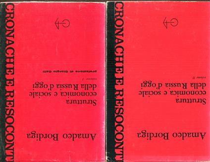 Struttura economica e sociale della Russia d'oggi. 2 volumi - Amedeo Bordiga - copertina