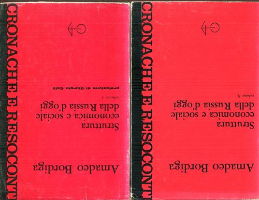 Struttura economica e sociale della Russia d'oggi. 2 volumi - Amedeo Bordiga - copertina