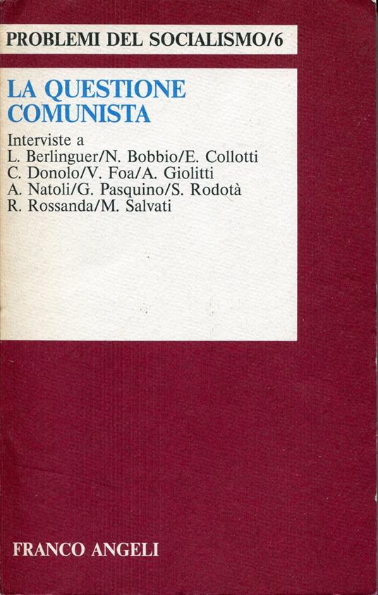 La questione comunista - copertina