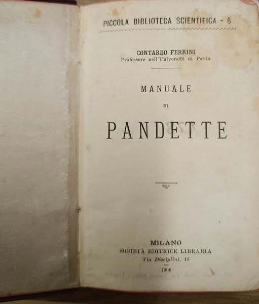 Manuale di Pandette