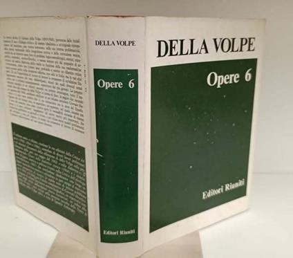 Opere 6 - Galvano Della Volpe - copertina