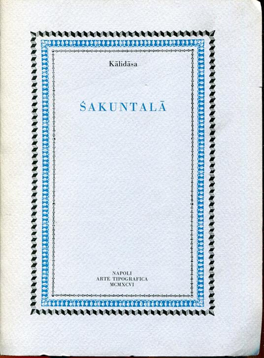 Śakuntalā - copertina