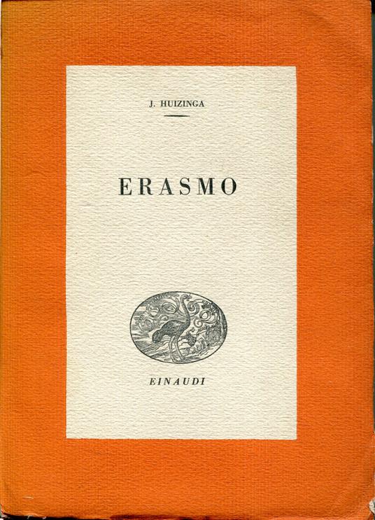 Erasmo - Johan Huizinga - copertina