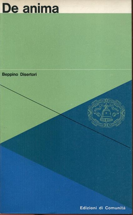 De Anima : saggio sulla psicologia teoretica - copertina