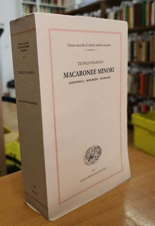 Macaronee minori. Zanitonella, Moscheide, Epigrammi - copertina