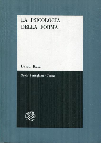 La psicologia della forma - copertina