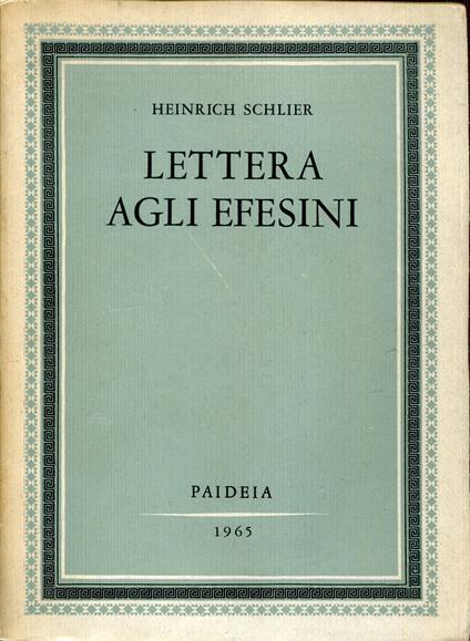 Lettera agli Efesini - copertina