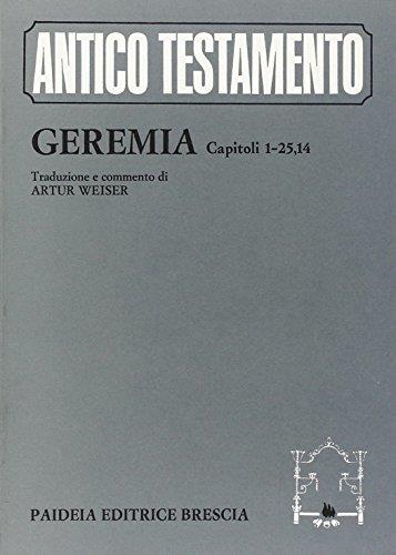 Geremia: capitoli 1-25, 14 - copertina
