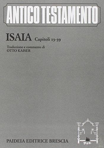 Isaia. Capitoli 13-39 - copertina