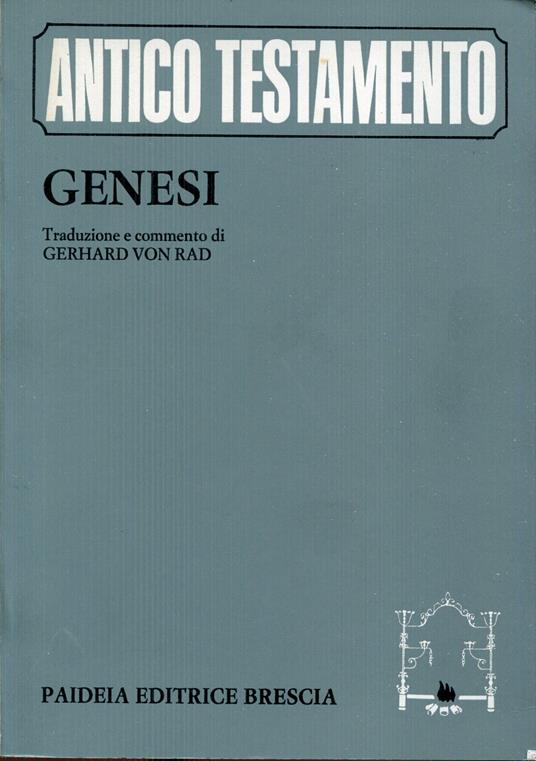 Genesi, Nuova ed. in un unico volume - copertina