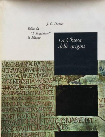 La Chiesa delle origini - J. G. Davies - copertina