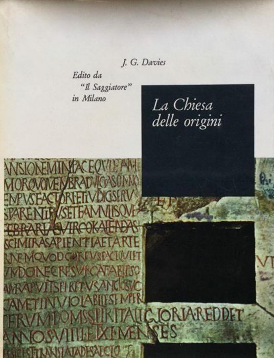 La Chiesa delle origini - J. G. Davies - copertina