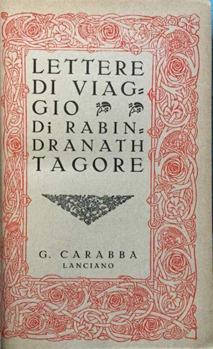 Lettere di viaggio - Rabindranath Tagore - copertina