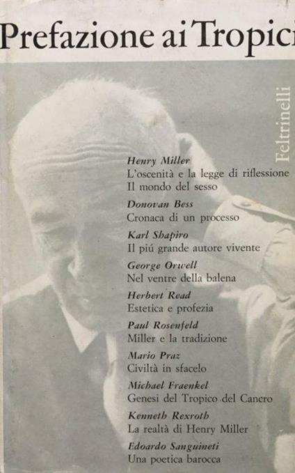 Prefazione ai tropici - Il mondo del Sesso - Henry Miller - copertina