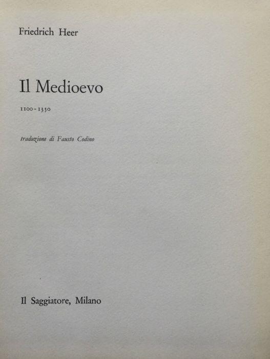 Il medioevo. 1100-1350 - Friedrich Heer - copertina