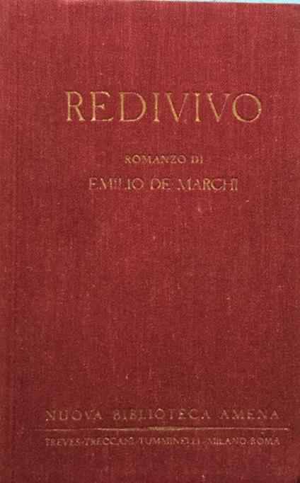 Redivivo - Emilio De Marchi - copertina