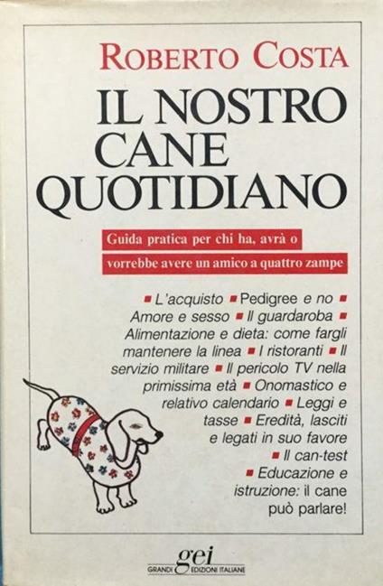 Il nostro cane quotidiano - Roberto Costa - copertina