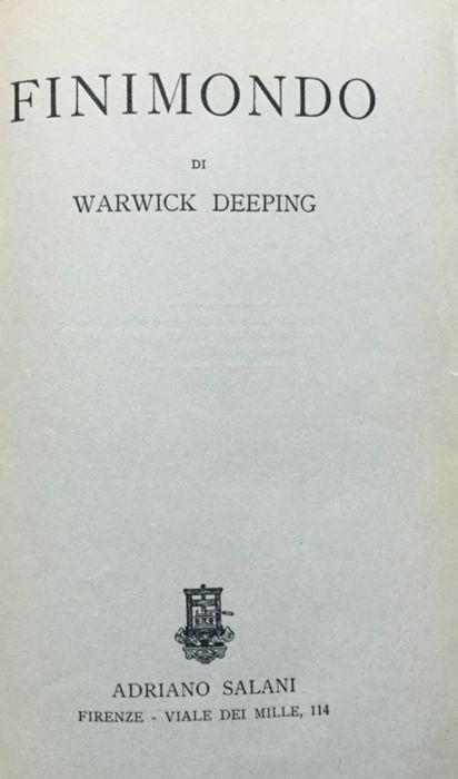 Finimondo - Warwick Deeping - copertina