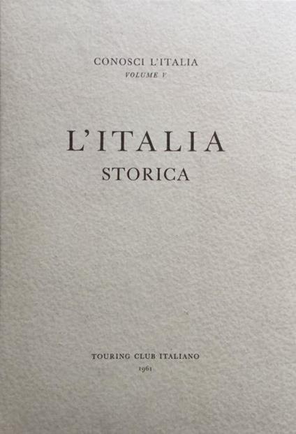 L' Italia storica - copertina