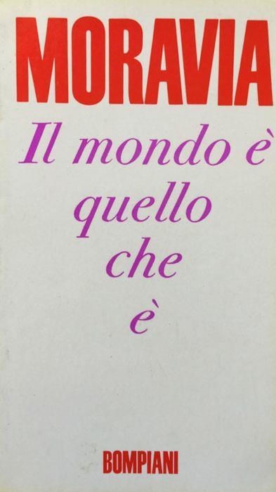 Il mondo - Alberto Moravia - copertina