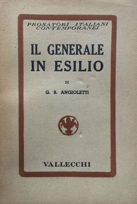 Il generale in esilio - G. Battista Angioletti - copertina