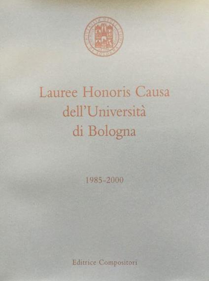 Lauree Honoris Causa dell'Universit - copertina