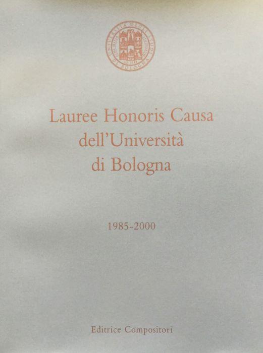 Lauree Honoris Causa dell'Universit - copertina