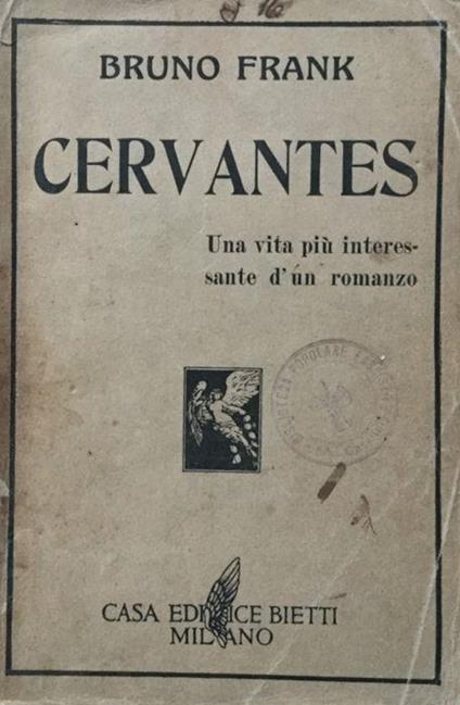 Cervantes - Bruno Frank - copertina