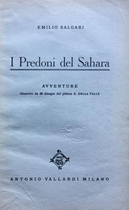 I predoni del Sahara - Emilio Salgari - copertina
