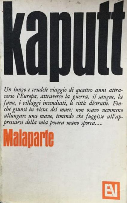 Kaputt - Curzio Malaparte - 1966 - Curzio Malaparte - copertina