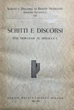 Scritti e discorsi dal 1926-VII-VIII al 1931-IX-X E.F