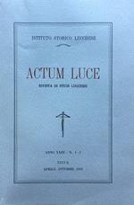 Actum Luce. Rivista di studi Lucchesi. Anno XXIII n. 1 - 2 aprile - ottobre 1994