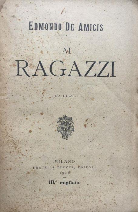 Ai ragazzi - Edmondo De Amicis - copertina