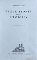 Breve storia della filosofia. Augusto Guzzo 1941