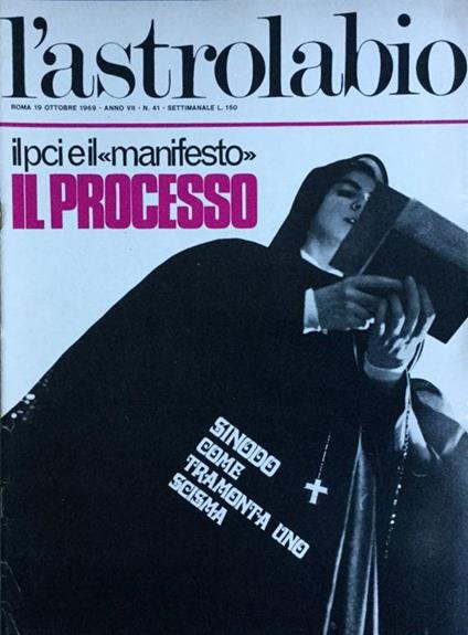 L' Astrolabio settimanale 19 ottobre 1969 - copertina
