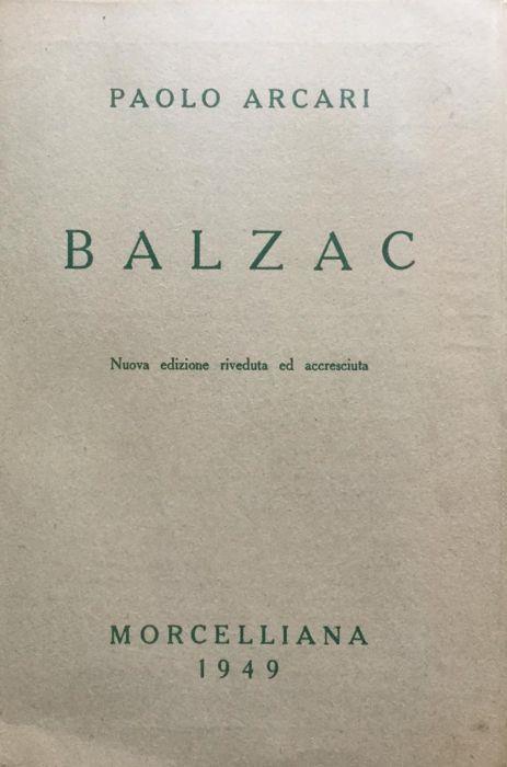Balzac - Paolo Arcari - copertina