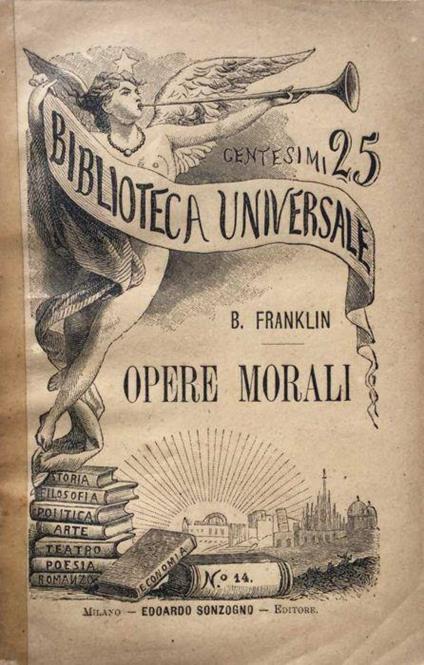 Opere morali - Benjamin Franklin - copertina