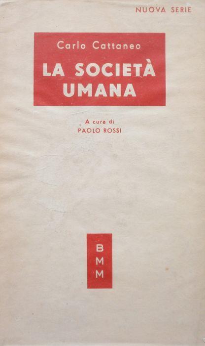 La societ - Carlo Cattaneo - copertina