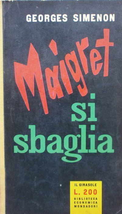 Maigret si sbaglia - Georges Simenon - copertina