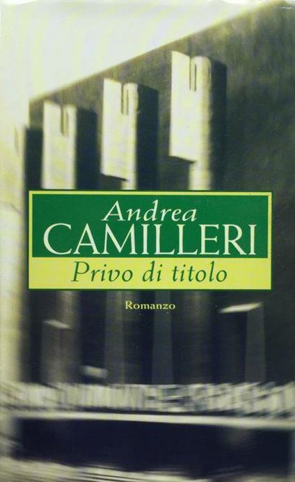 Privo di titolo - Andrea Camilleri - copertina